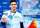 La Winter Swimming World Cup comenzó con cuatro récords frente al Glaciar Perito Moreno... 