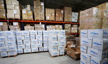 Llegaron insumos de esterilización al Depósito Central de Salud