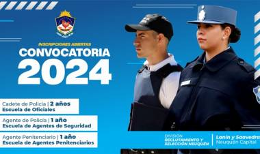Policía del Neuquén: Inscripciones abiertas para la convocatoria año 2024