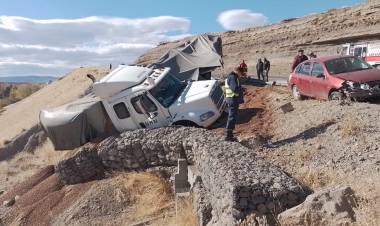 Accidente sobre Ruta Nacional 242.