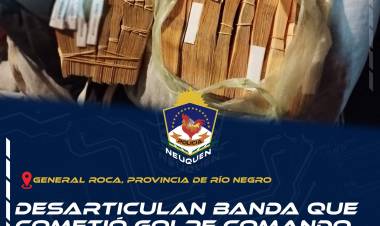 Desarticulan banda que cometió Golpe Comando en Villa La Angostura
