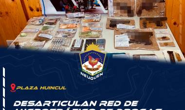 Plaza Huincul desarticulan red de microtráfico de drogas