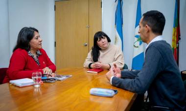 Jesús San Martin se reunió con la Ministra de Educación Soledad Martínez 