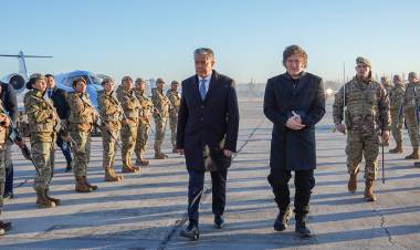 Figueroa recibió al presidente Milei en Neuquén