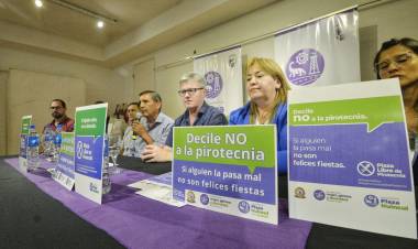 Plaza Huincul anunció la campaña “Plaza Libre de Pirotecnia” 