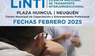  ¡Capacitate para obtener tu Licencia LINTI en Plaza Huincul! 