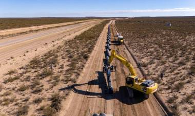 Así avanza el Gasoducto Vaca Muerta Sur