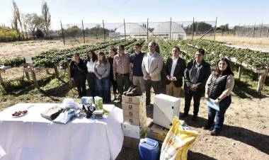 Pluspetrol aportó insumos para ampliar la Chacra Experimental de Plaza Huincul