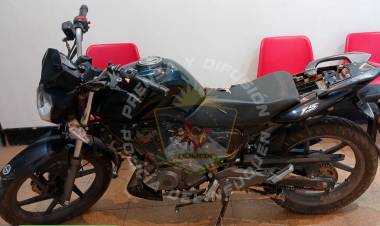 Secuestran una moto robada abandonada 
