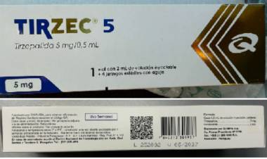 ANMAT advierte sobre unidades de TIRZEC