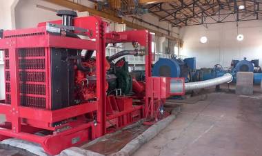 Se puso nuevamente en marcha el acueducto de Barreales