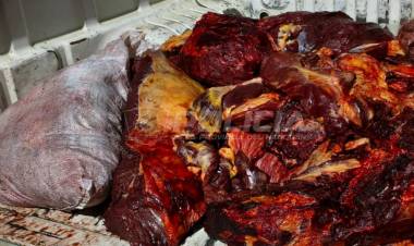 LAS COLORADAS / ZAPALA Secuestran más de 200 kilos de carne y armas en un procedimiento