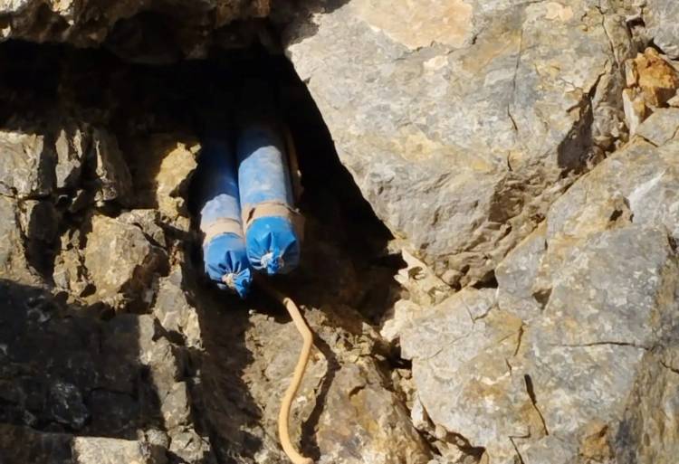 Hallazgo de artefactos explosivos en  Ruta Nacional 40