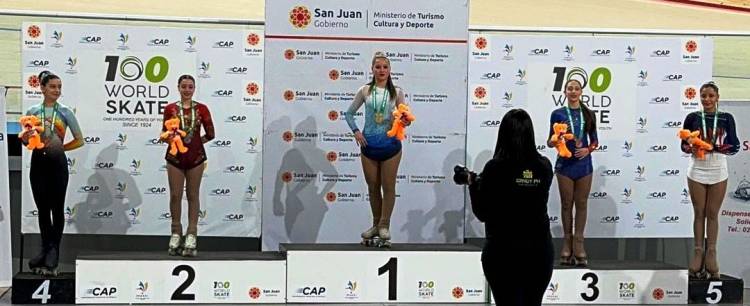 Emilia Contreras “Medalla de Plata”, en el Torneo Nacional Absoluto de Patin 