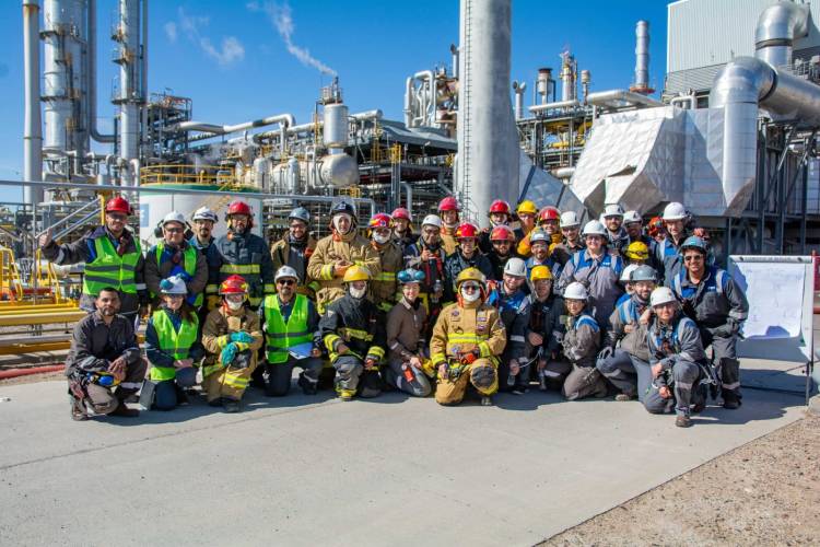 La secretaría de Seguridad Ciudadana colaboró en el simulacro realizado por YPF en Plaza Huincul 