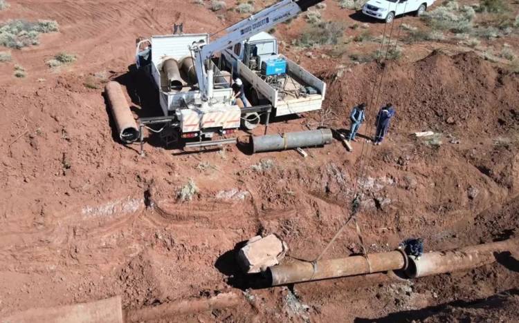 Aceleran las obras del acueducto para la comarca petrolera