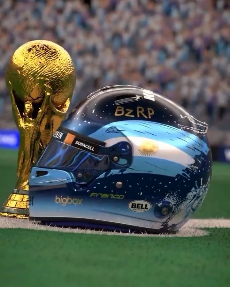 Así será el nuevo casco de Franco Colapinto en el GP de Qatar