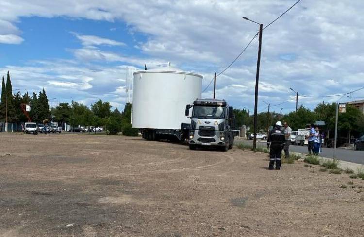 Cutral Co suma capacidad de reserva con un nuevo tanque de agua para el Barrio Progreso