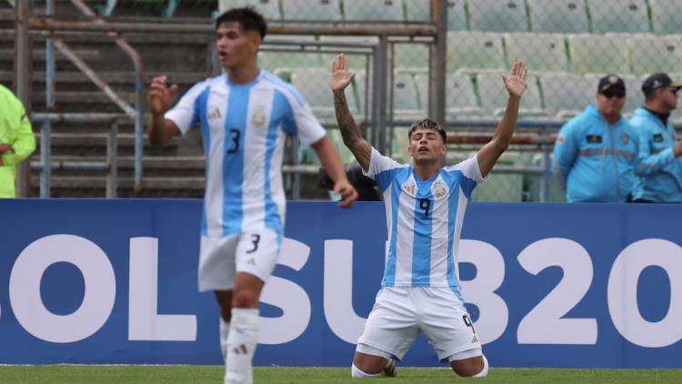 La selección argentina le ganó 2-1 a Chile y comenzó con el pie derecho en el Hexagonal Final del Sudamericano Sub 20