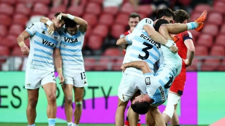 Los Pumas 7´s, bicampeones de la temporada regular en el Seven de Singapur