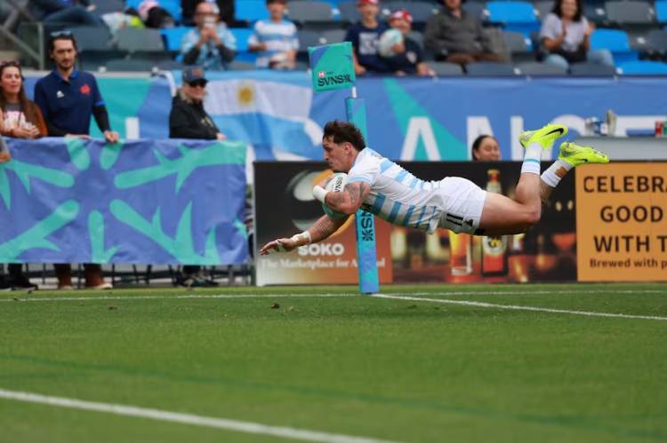 Los Pumas 7s se tomaron desquite, eliminaron a Francia y están en la final del Seven de Los Angeles