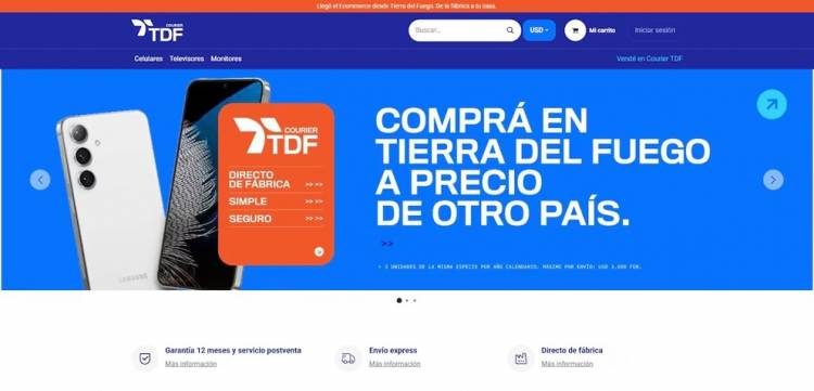Arrancó la venta directa de celulares y televisores vía courier desde Tierra del Fuego: cuánto cuestan y cómo acceder