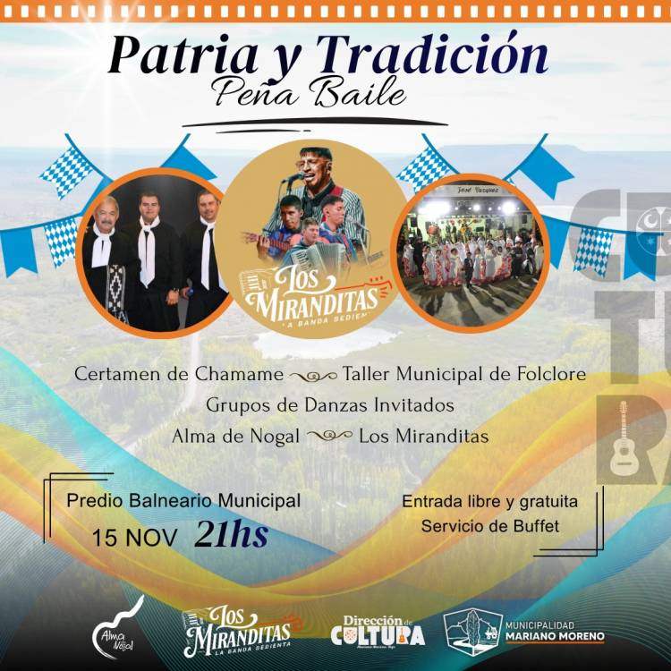 Se viene la Peña “Patria y Tradición 2025” en Mariano Moreno