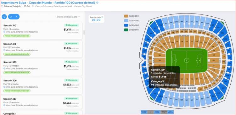 Cuánto cuesta viajar a Kansas para ver a la Selección Argentina en los cuartos de final del Mundial 2026