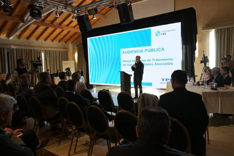 Larraza participó de la Audiencia Pública por la Planta de Tratamiento de Gas de Argentina LNG